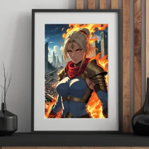 10410 guerrera de fuego plateada + 🎁 incluye participación en sorteo.